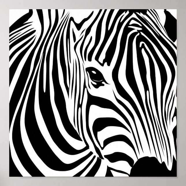 Poster Zebra (Devant)