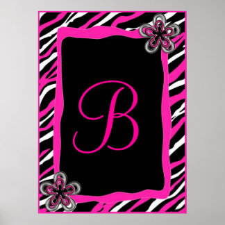 Poster Zebra Border personnalisées Wall Art
