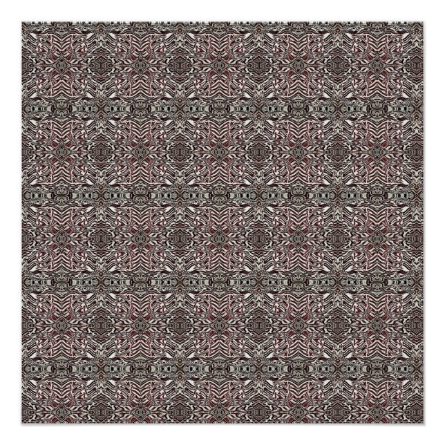 Poster Zebra Brown (Devant)