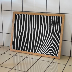 Poster Zebra Pattern pour meubles papier découpage