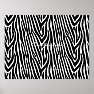 Poster Zebra Stripes Motif Thunder_Cove