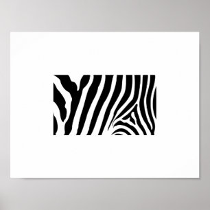 Poster - Zebra Strips Abstract