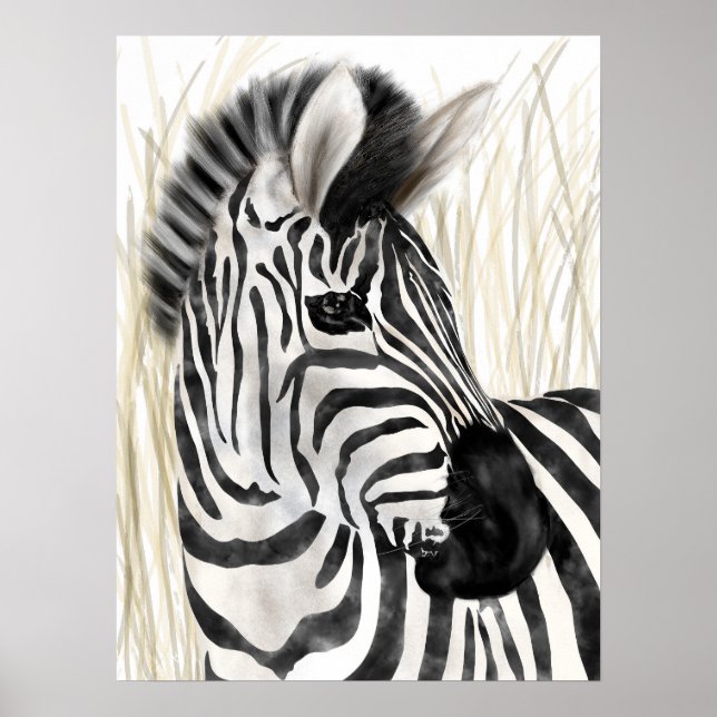 Poster Zebra Wall Art Home Decor (Devant)