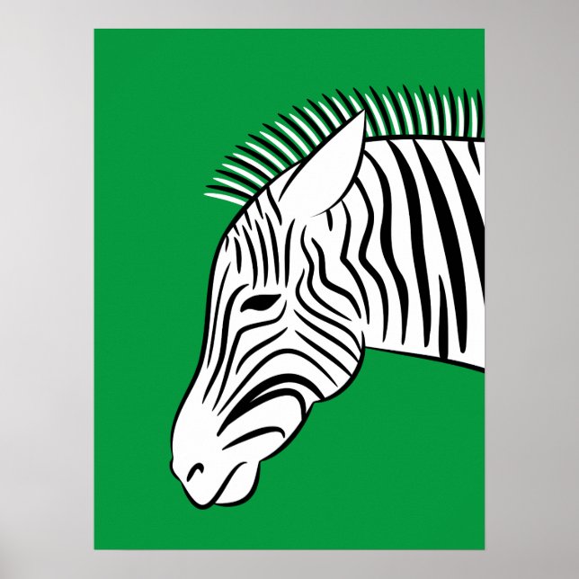 Poster Zèbre (Devant)