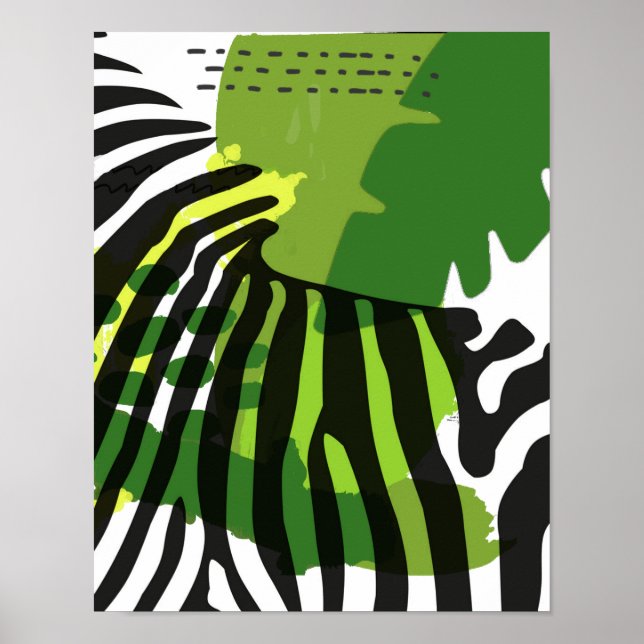 Poster Zèbre africain (Devant)