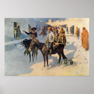 Poster Zebulon Pike entrant dans Santa Fe