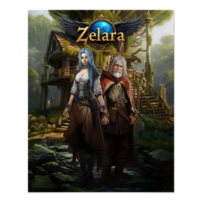 Poster Zelara - Les Chroniques d'Aria Tome 1 (Devant)