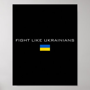 Poster Zelensky ukrainien Ukraine Armée Vert Combat Comme