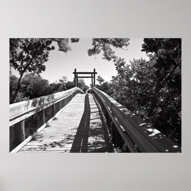 Poster Zen Boardwalk Canvas (Devant)