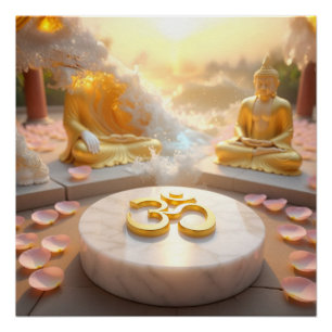 POSTER ZEN - BOUDDHISME - OM