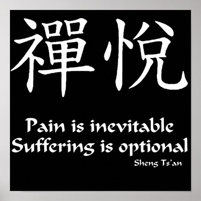 Poster Zen Joy - Douleur (Devant)
