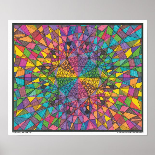 Poster Zen Webverse - Kaleidoscopie (Devant)