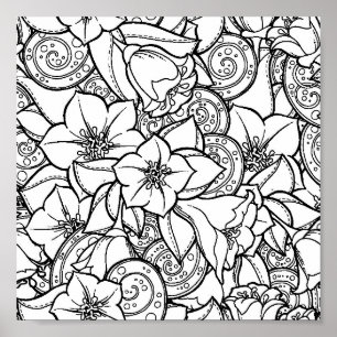 Poster Zendoodle fleuri 2