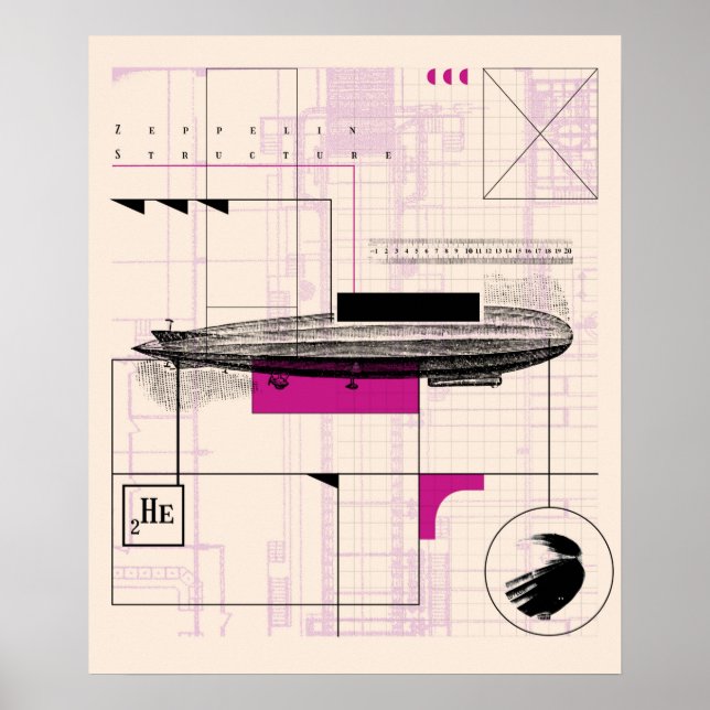 Poster Zeppelin (Devant)