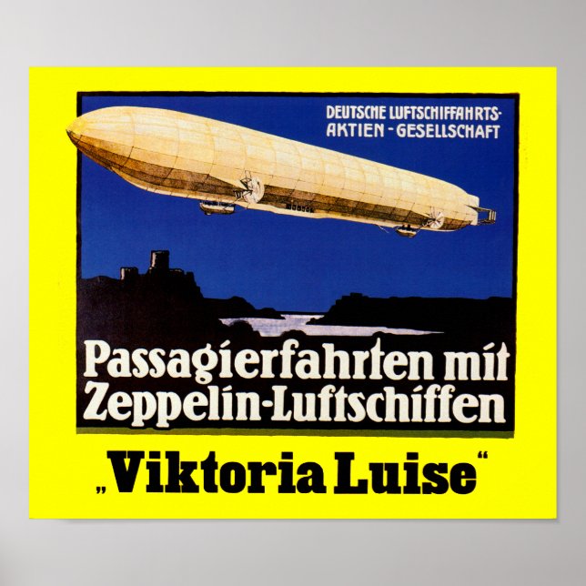 Poster Zeppelin Viktoria Luise (Devant)