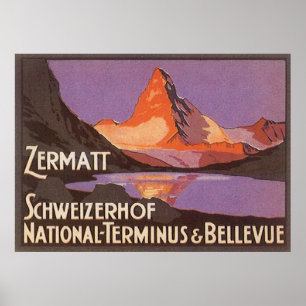 Poster Zermatt Suisse