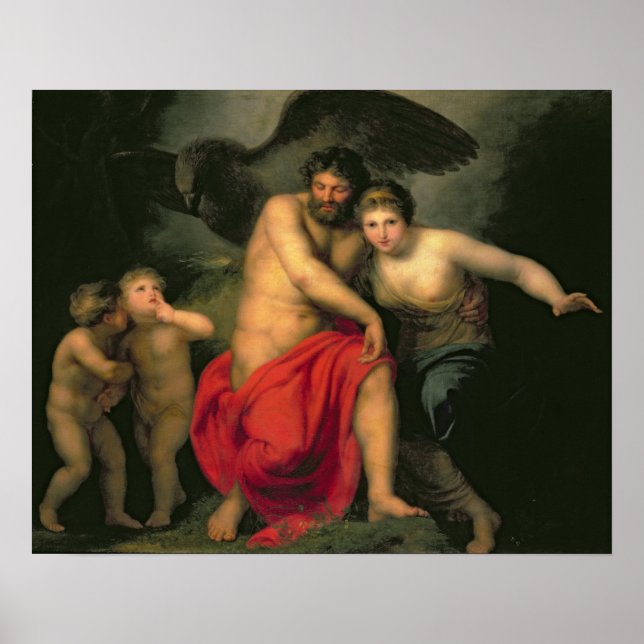 Poster Zeus et Hera sur le mont Ida, 1775 (Devant)