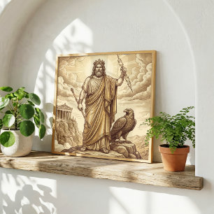 Poster Zeus Mythologie grecque