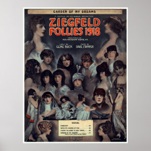 POSTER ZIEGFELD FOLLIES 1918
