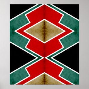 Poster Zig Zag Angles 4