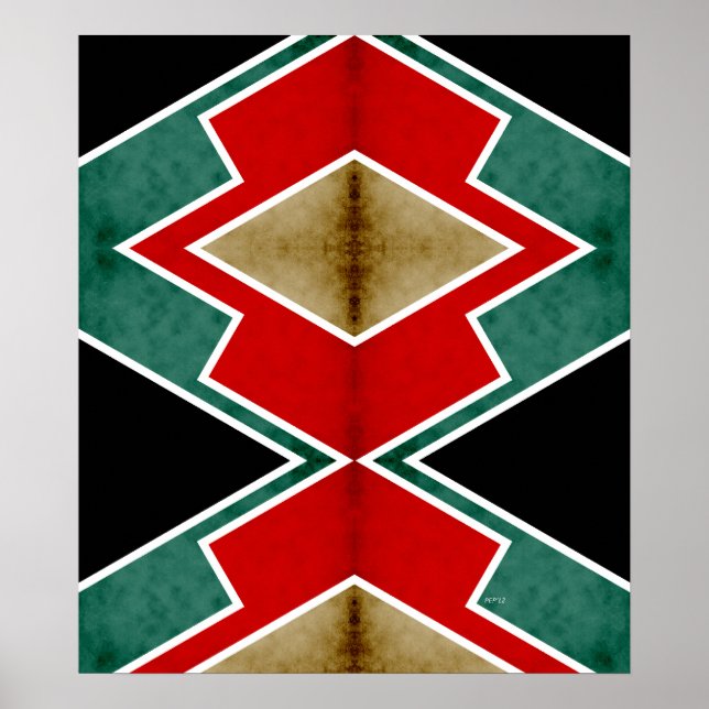 Poster Zig Zag Angles 4 (Devant)