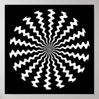 Poster Zig Zag Spiral