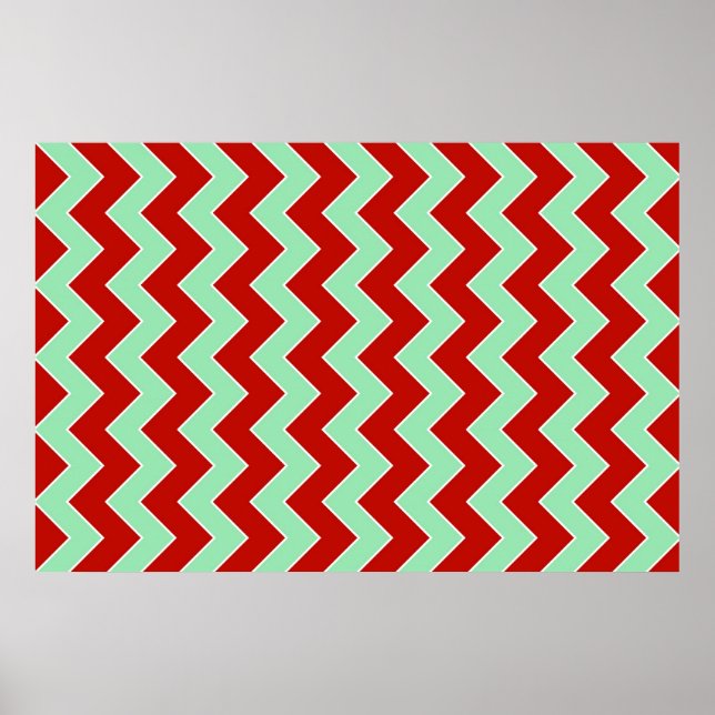 Poster Zigzag de Noël (Devant)