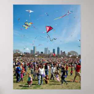 Poster Zilker Park Kite Festival 3 - Austin Texas