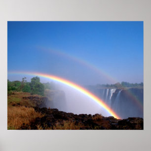 Poster Zimbabwe, Victoria Falls National Park. Double