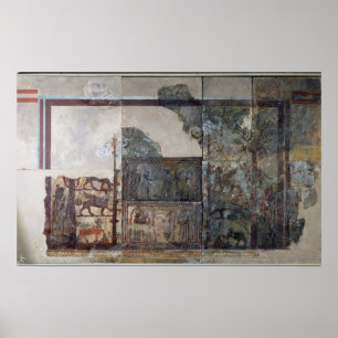 Poster Zimri-Lim, King of Mari, before Goddess Ishtar