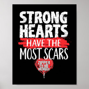 Poster Zipper Club Membre Open Heart Surgery Survivor