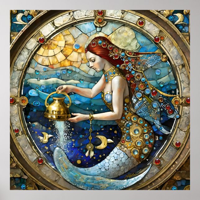 Poster Zodiac - Aquarius La Sirène Du Porteur D'Eau (Devant)