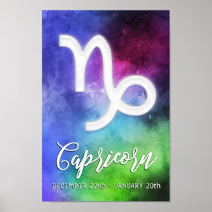 Poster Zodiac : Dates de Capricorne