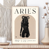 Poster Zodiac féminin Aries