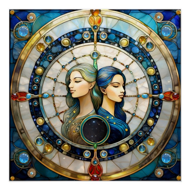 Poster Zodiac - Gemini Les Jumeaux (Devant)