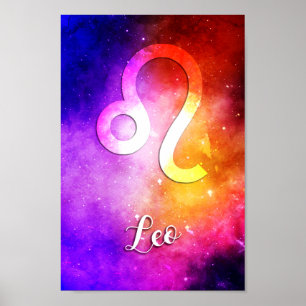 Poster Zodiac : Leo Candy Space
