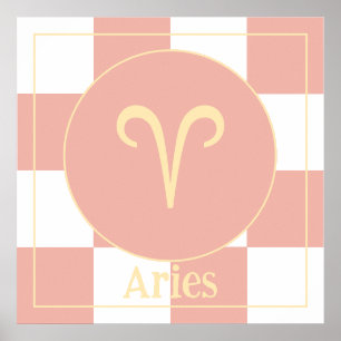 Poster Zodiac moderne Aries