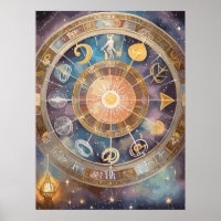 Zodiac Signes et Astrologie Mur Art
