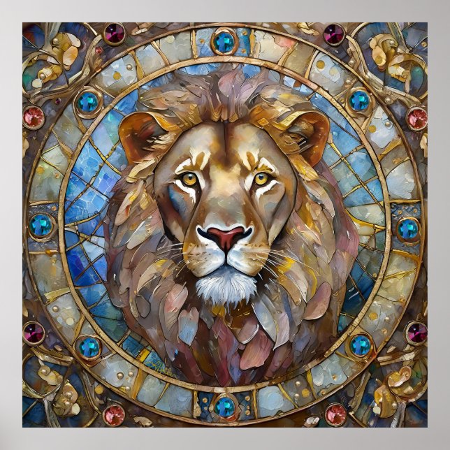Poster Zodiaque - Léon le Lion (Devant)