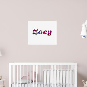 Poster Zoey-Funky Wave Design