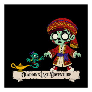 Poster Zombie Aladdin & Genie Zombie