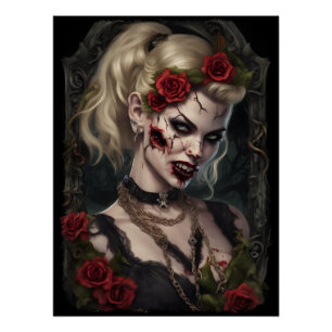 Poster Zombie Babe 04