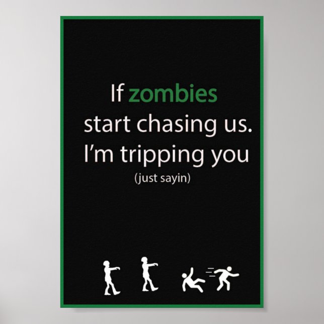 Poster Zombie Chase (Devant)