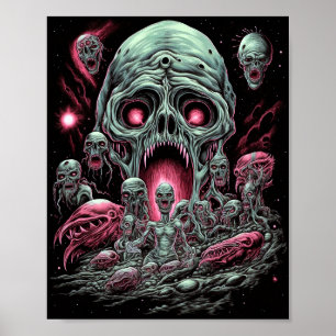 Poster Zombie Créations Sci-fi Horror Art