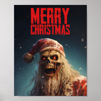 Poster Zombie - Merry Christmas