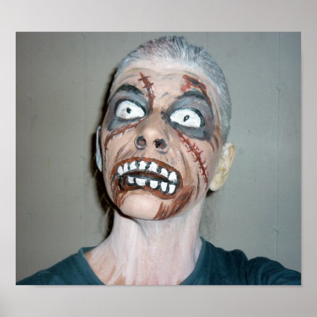 poster zombie peinture faciale (Devant)