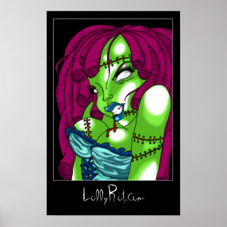 Poster Zombie Pin-up