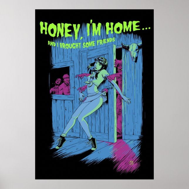 Poster Zombie Pinup Girl (Devant)