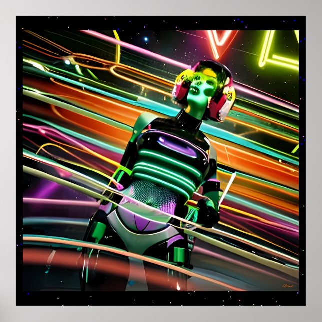 Poster Zombie Space Disco (Devant)