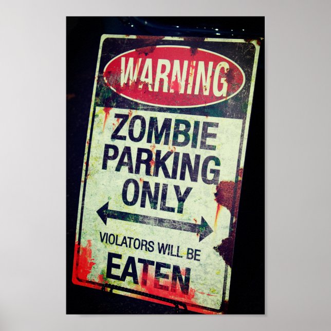 Poster Zombie Stationnement (Devant)